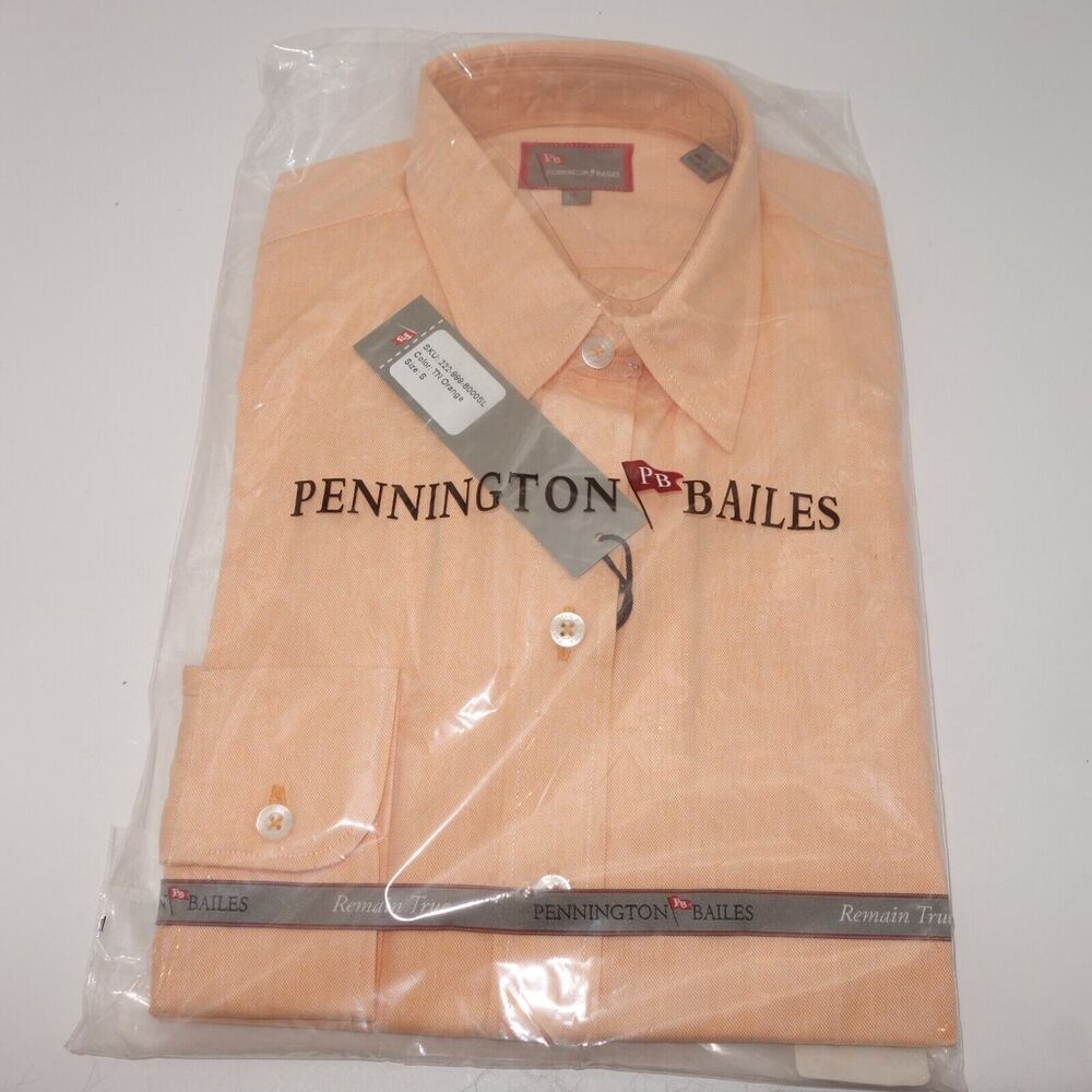 NEW Pennington and Bailes Button Down Shirt NCAA Tennessee Orange Men's Small - Picture 1 of 7